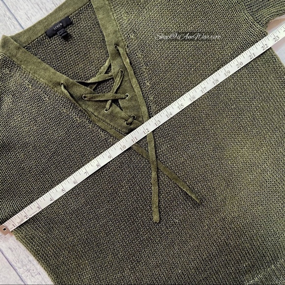 J.Crew lace-up pullover in seaweed green *shop@iamwarrior - Picture 5 of 8